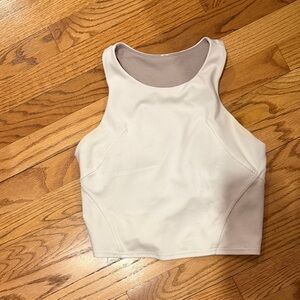 lululemon athletica White High-Neck Cropped Tank